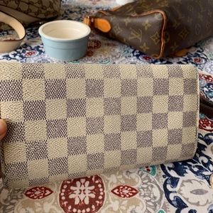 Speedy 25 & Sarah Damier Azur Wallet